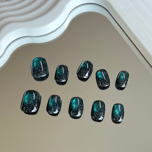 Obsidian - Handmade 10 Pc Press On Nails - Select Order