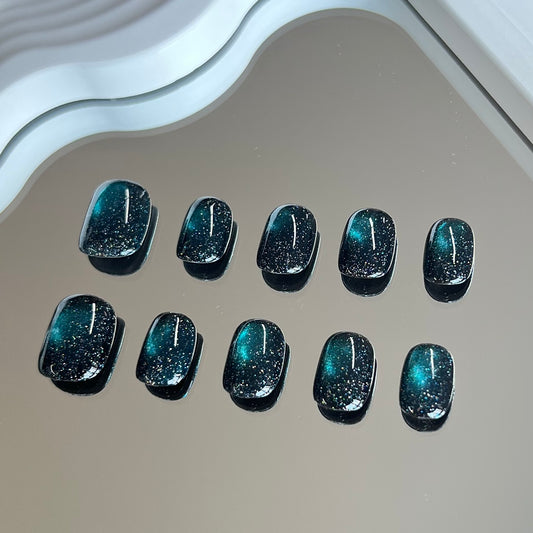 Obsidian - Handmade 10 Pc Press On Nails - Select Order