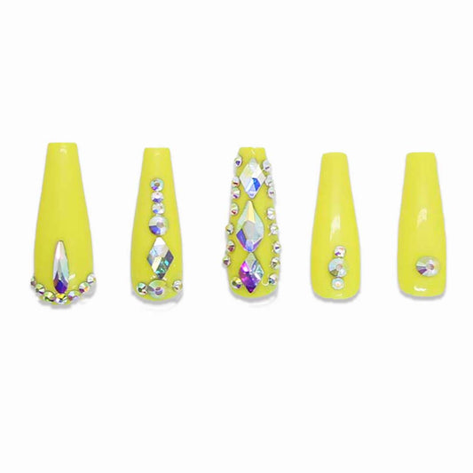 Shining Yellow - 24 Pc Premium Press On Nails
