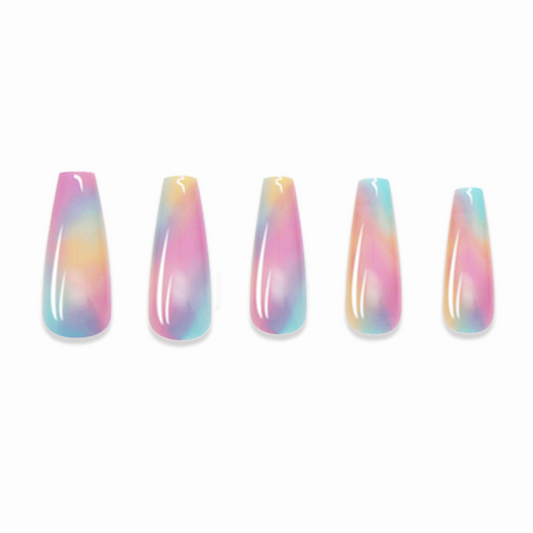 Rainbow - 24 Pc Premium Press On Nails