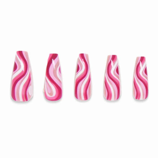 Pink Curve - 24 Pc Premium Press On Nails